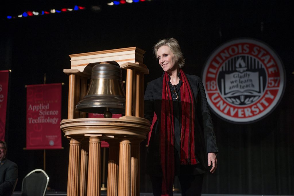 Jane Lynch at the Bell Ringing Ceremony
