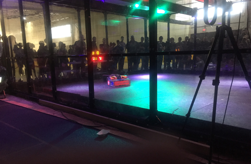 BattleBot competition at Rolling Meadows High School
