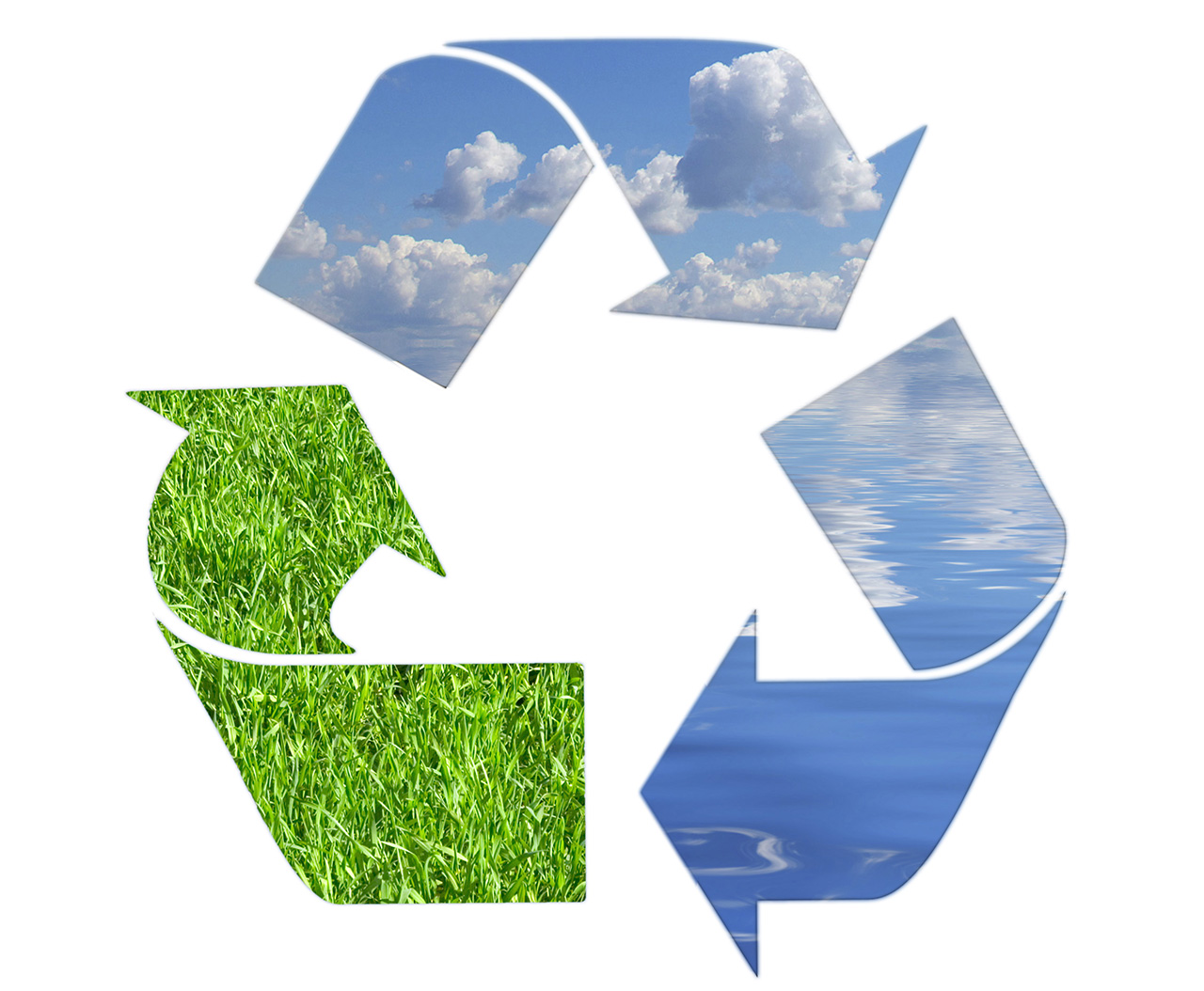 a recycling symbol