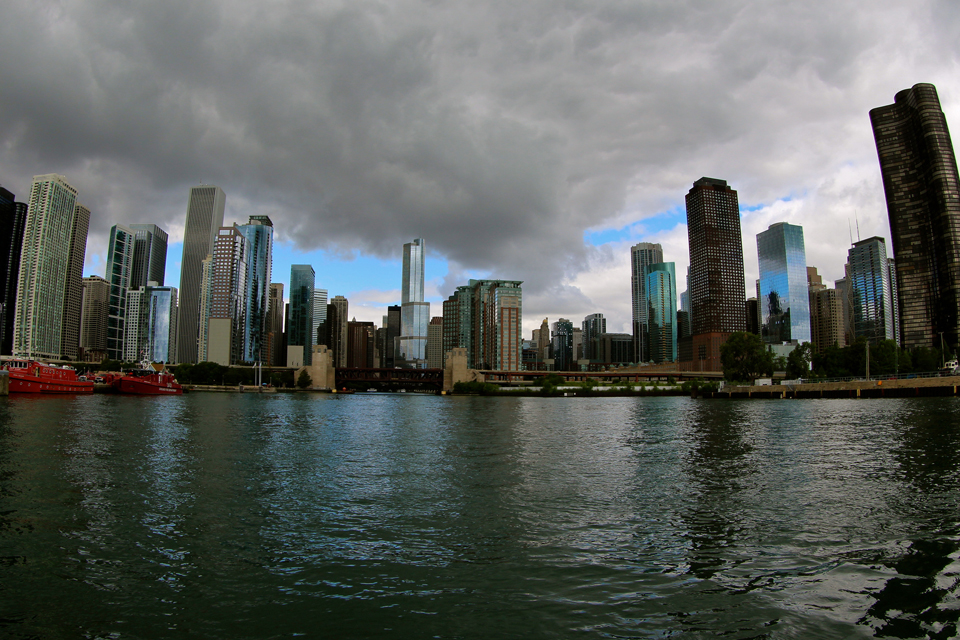 view of Chicago skyscrapers