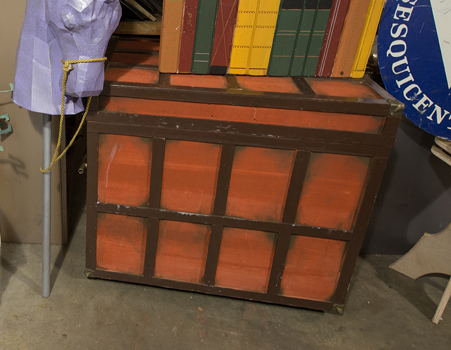 This large trunk was made for ISF’s 2016 production of Peter and the Starcatcher, a prequel to Peter Pan. The play actually calls for two trunks, but only one held the stuff of magic within.