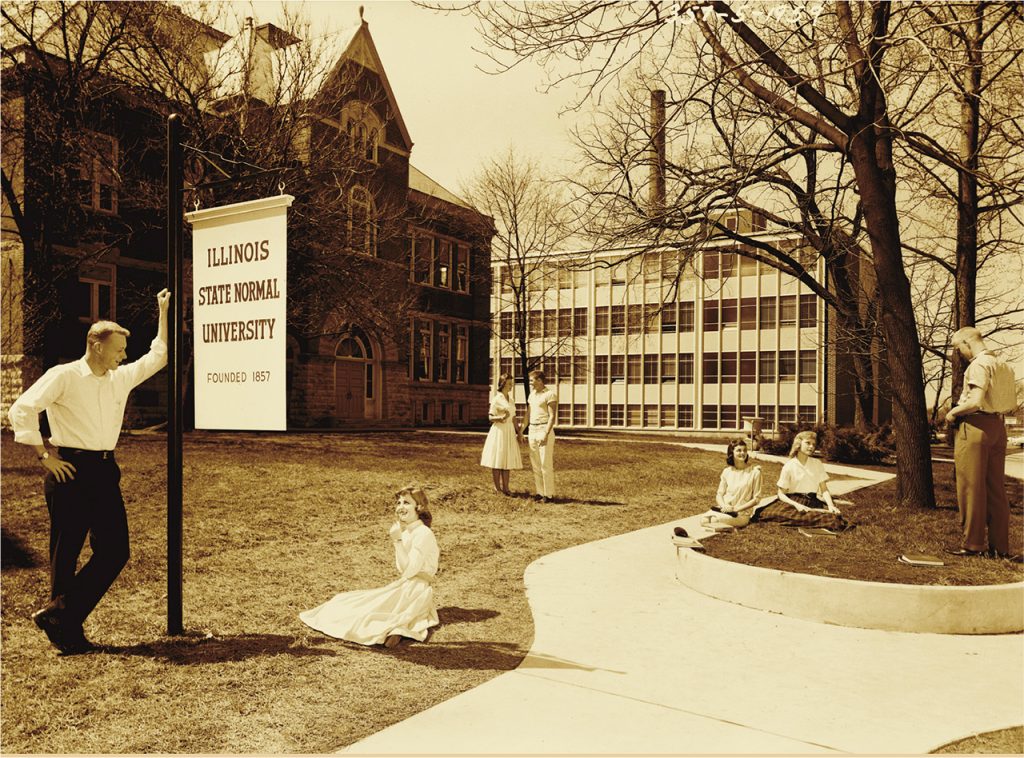 cover of the book Illinois State University in the Campus History Series.