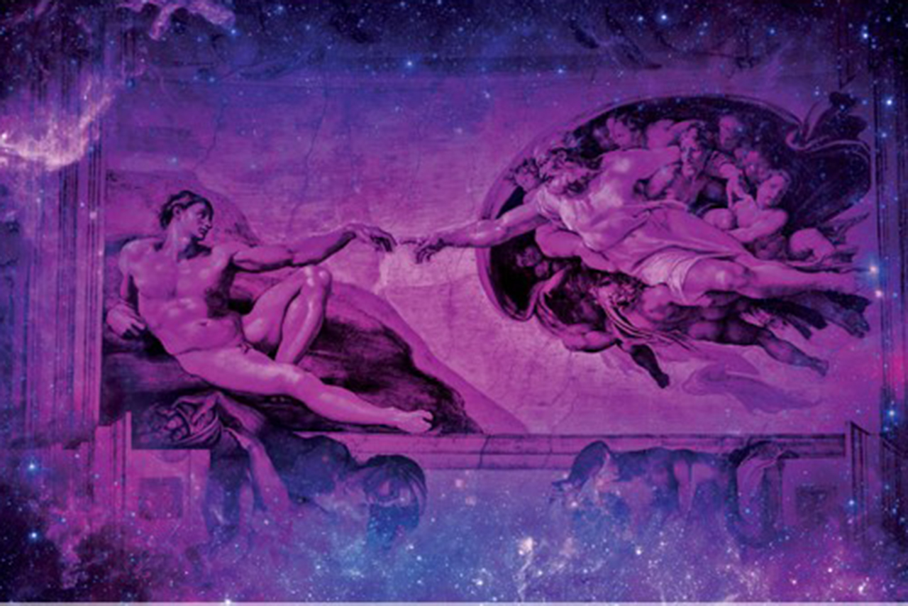 Image depicting the Creation, from concert poster.