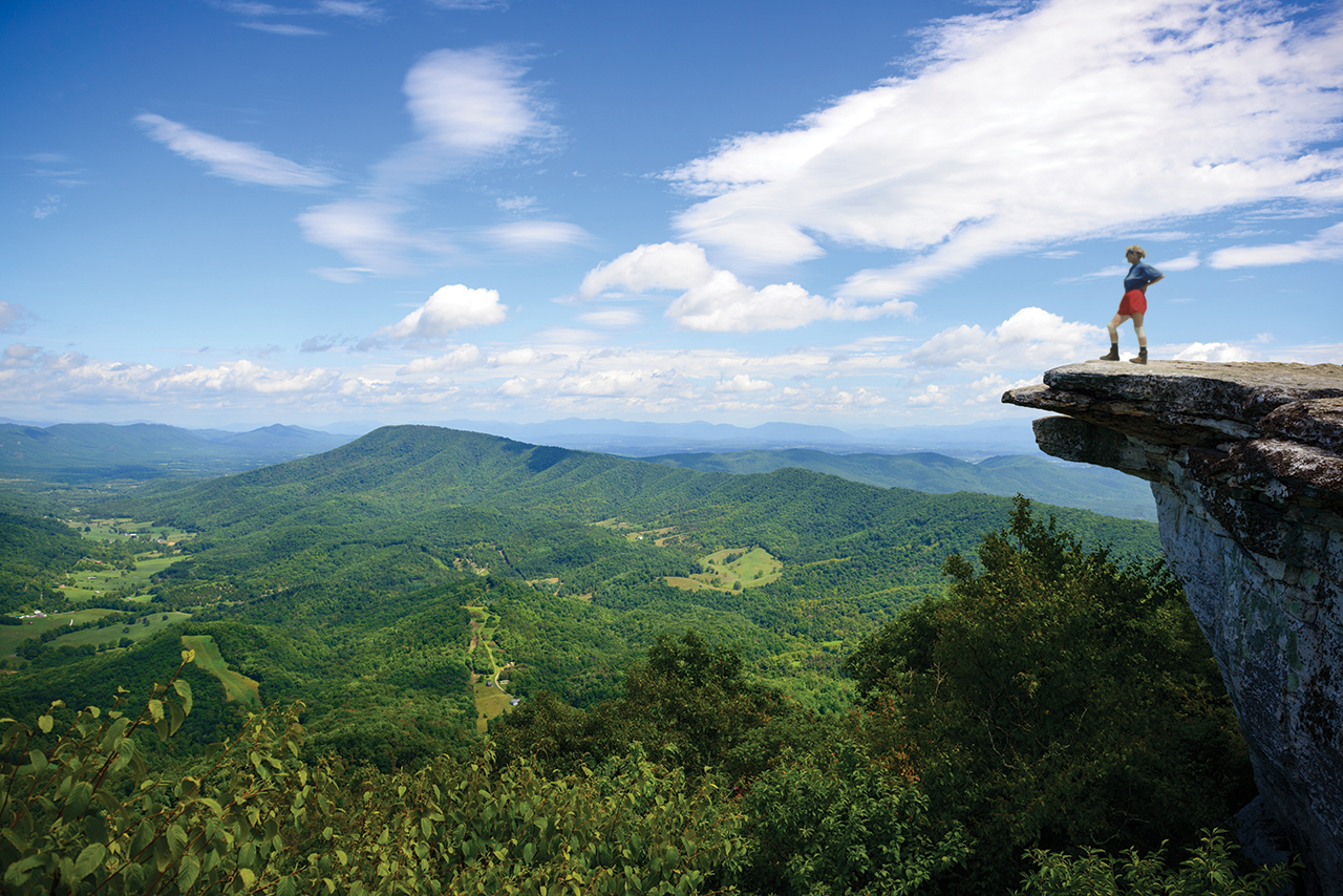 One triumphant moment for Jean Deeds while on the Appalachian Trail was hiking to the top of McAfee Knob in Virginia.