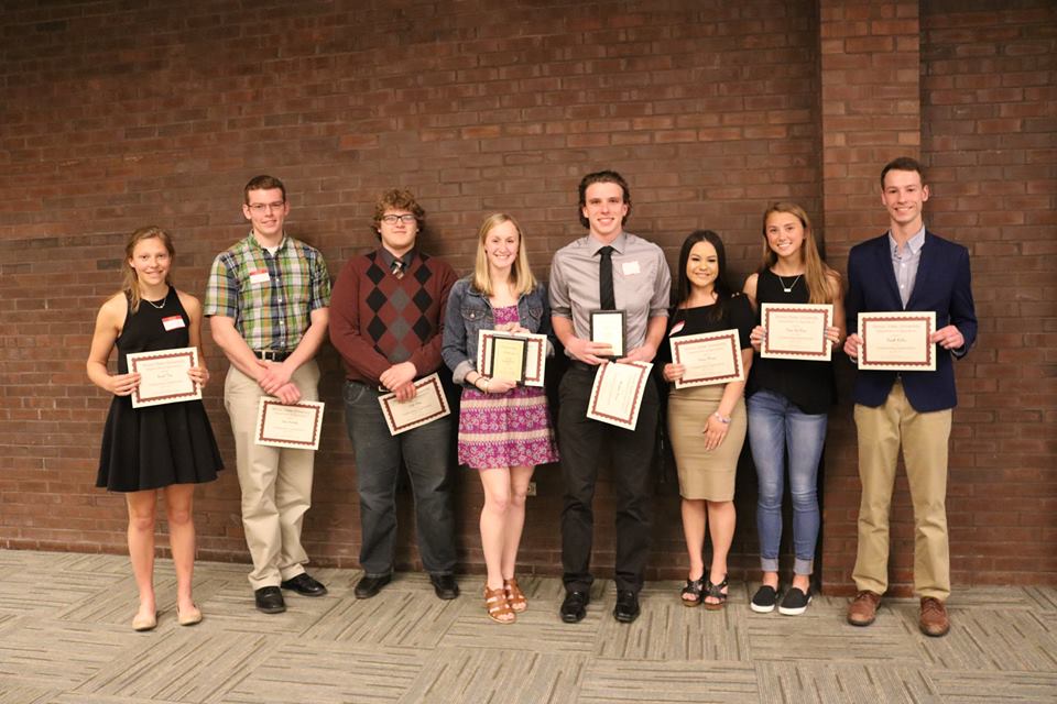 Students who received scholarships in a row