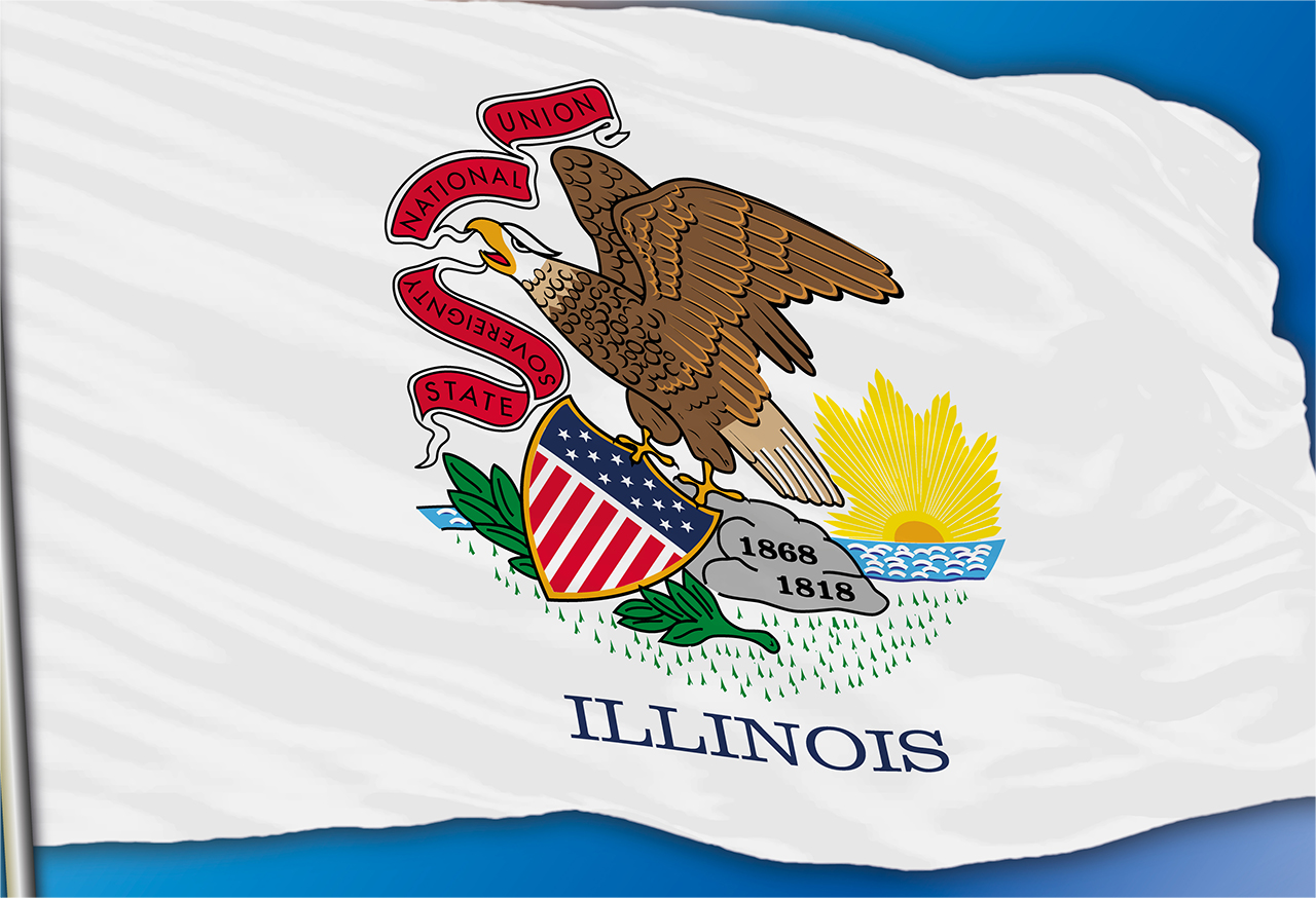 State of Illinois flag