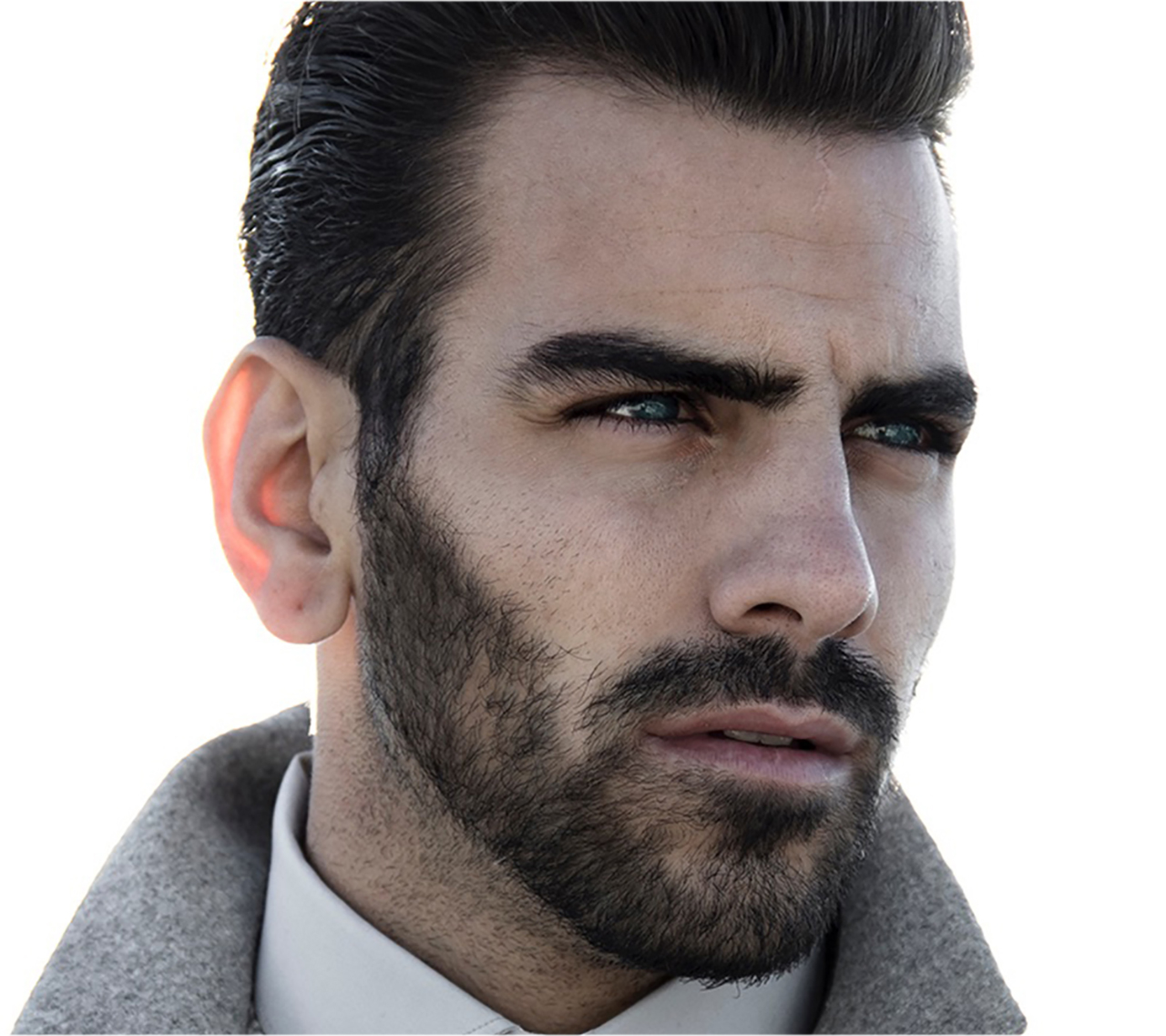 Nyle DiMarco looks away from the camera