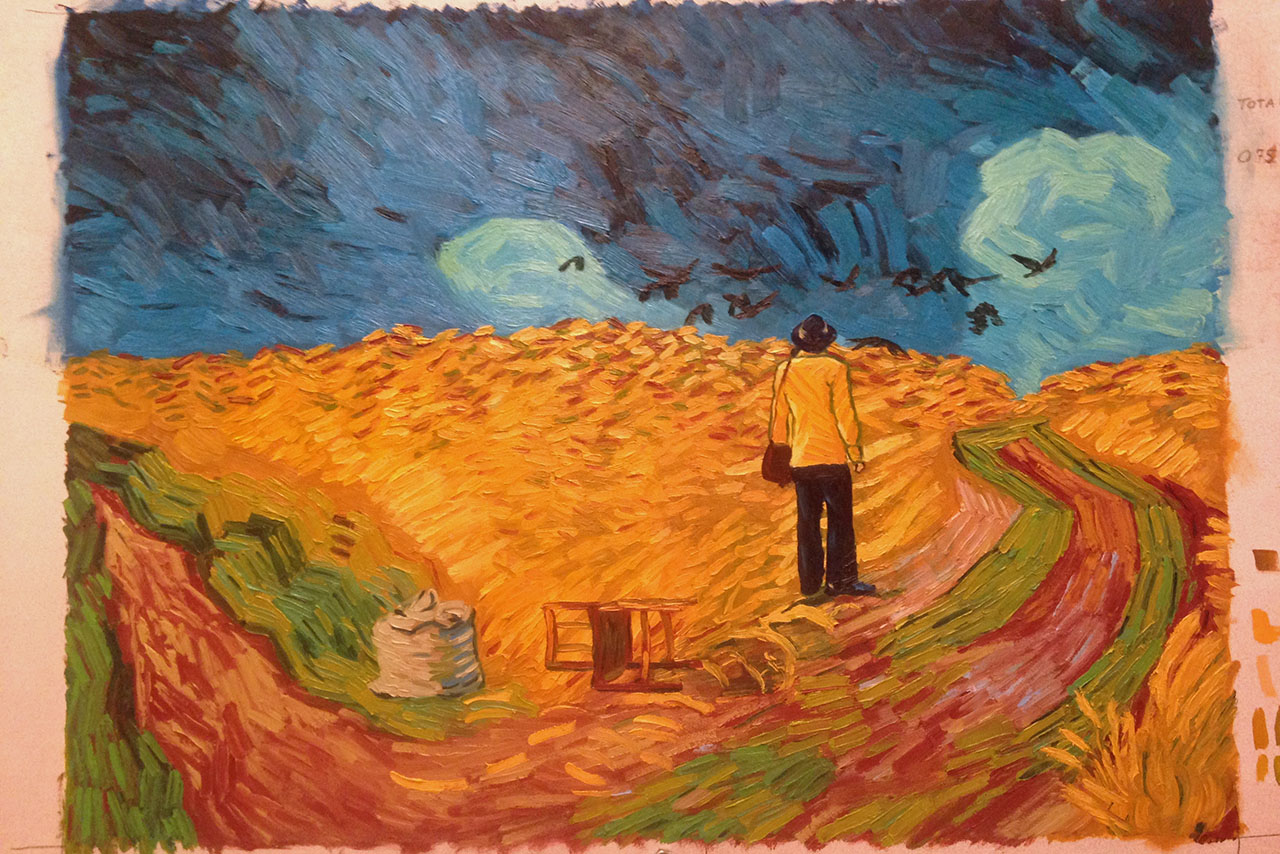 A painted frame from the film Loving Vincent.