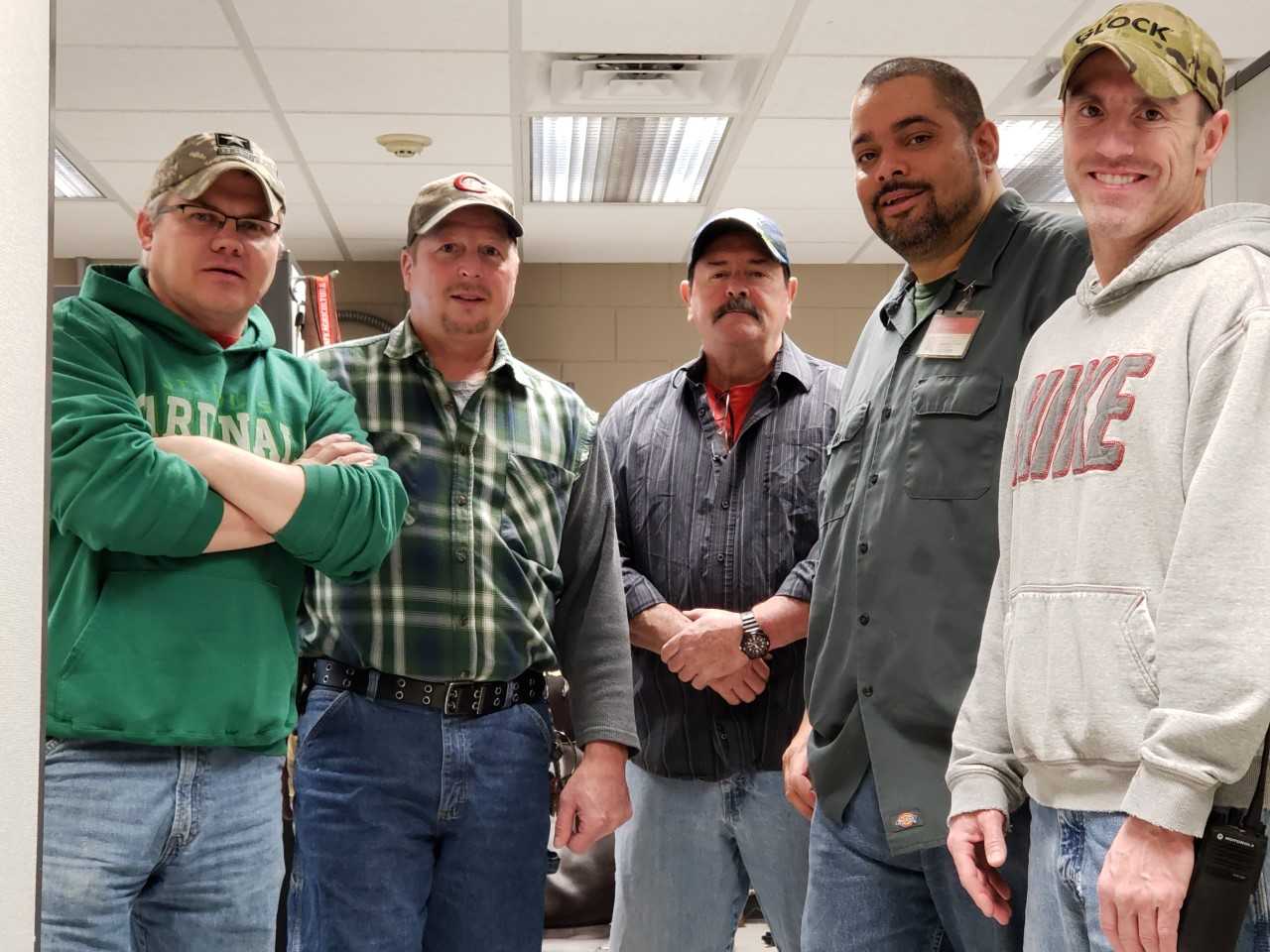 Left to Right: Andy Sylvester, Scott Crowell, Larry Maxhimer, Cesar Rolon and Bill Carey. Not in picture: John Fleming.