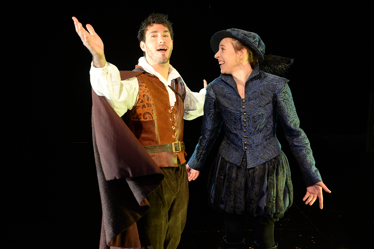 Anthony Martinez and Katherine Fried in "Shakespeare in Love."