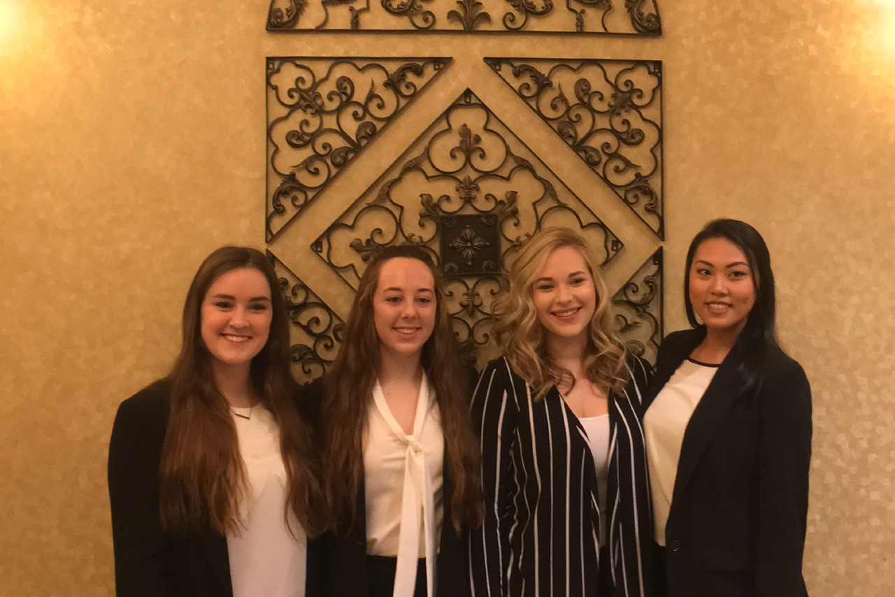 2018 Phoenix Challenge team: Kayla Mattson (left), Christine Gesell, Amanda Rapp, and Mindy Chan