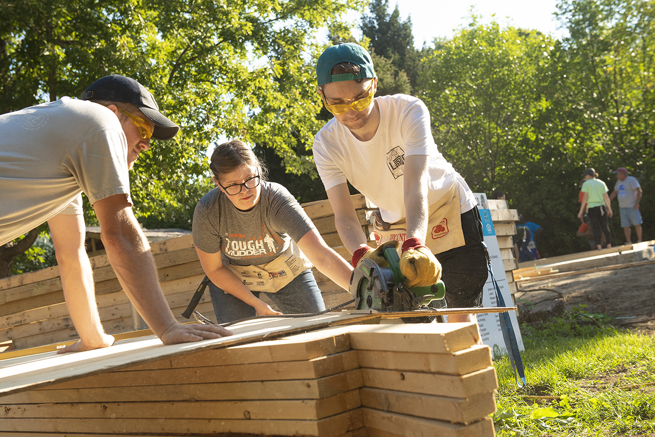 Students began construction of the home at the beginning of the fall semester.