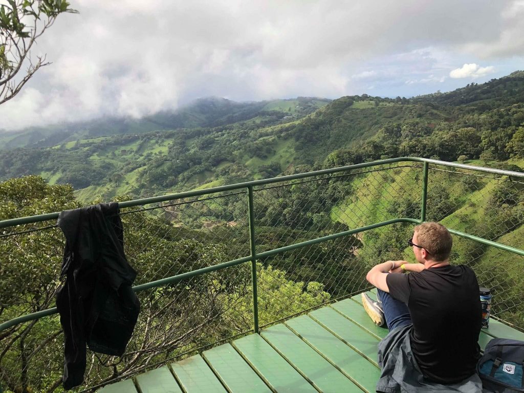 Brendan Flynn in Costa Rica: Never have I seen mountains so green.