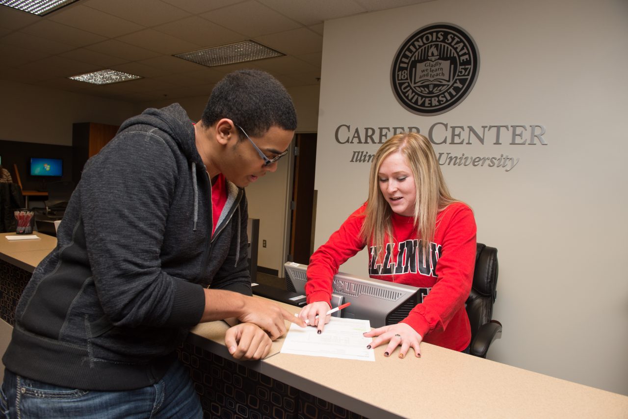 Illinois State student receives help at Career Center