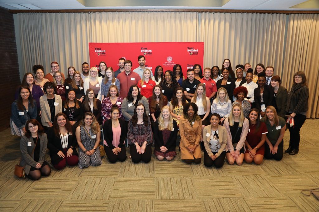 Student leaders and employees at the 2019 Student Affairs' Graduation Celebration.