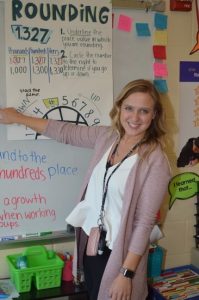 ISU special education student teaches in her classroom.
