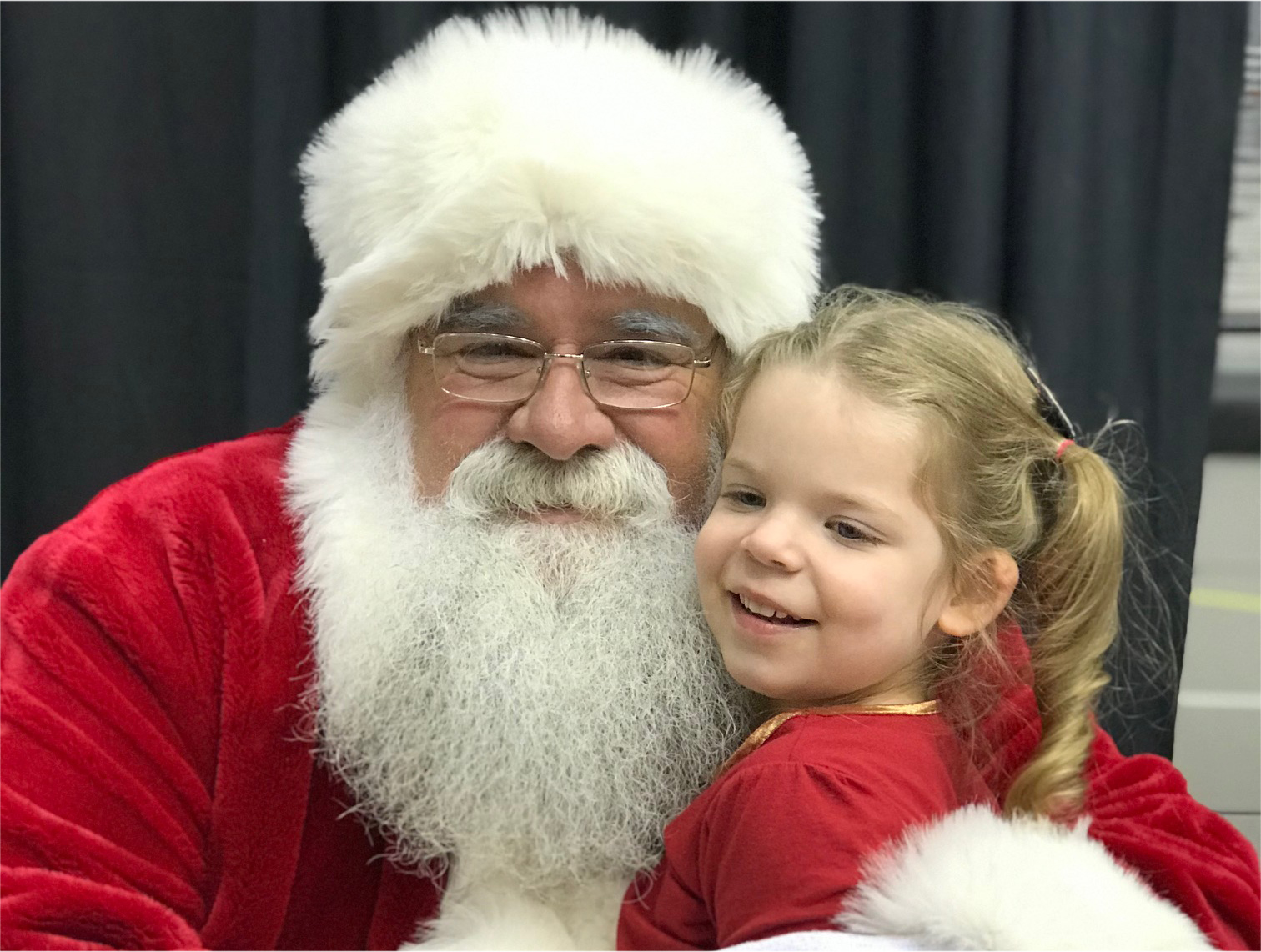 Santa with child on his lap