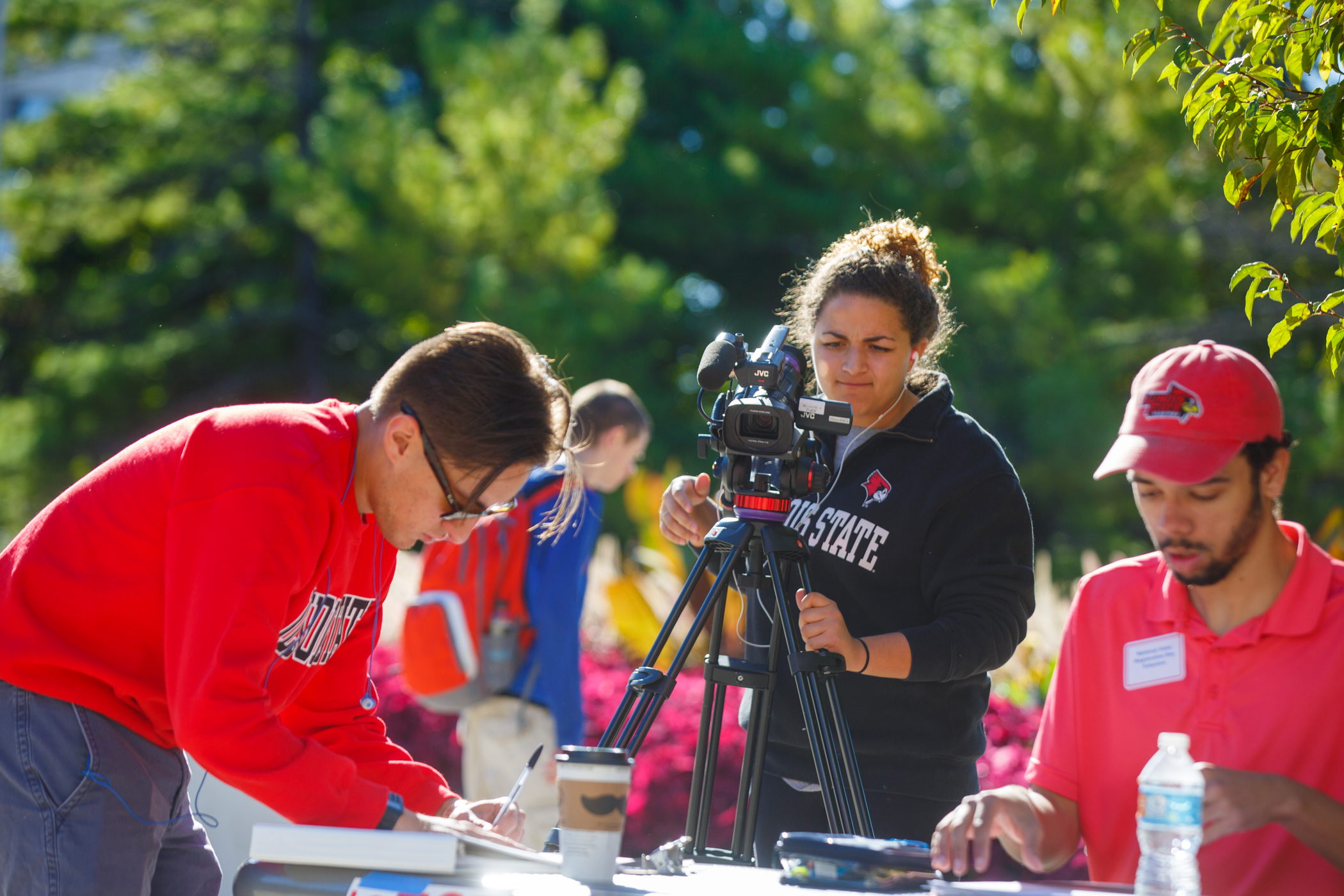 Illinois State student films with an industry-grade camera