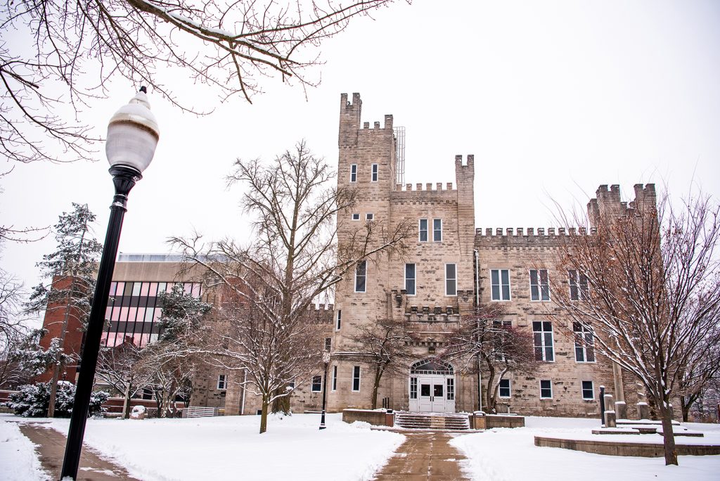 Cook Hall in Winter