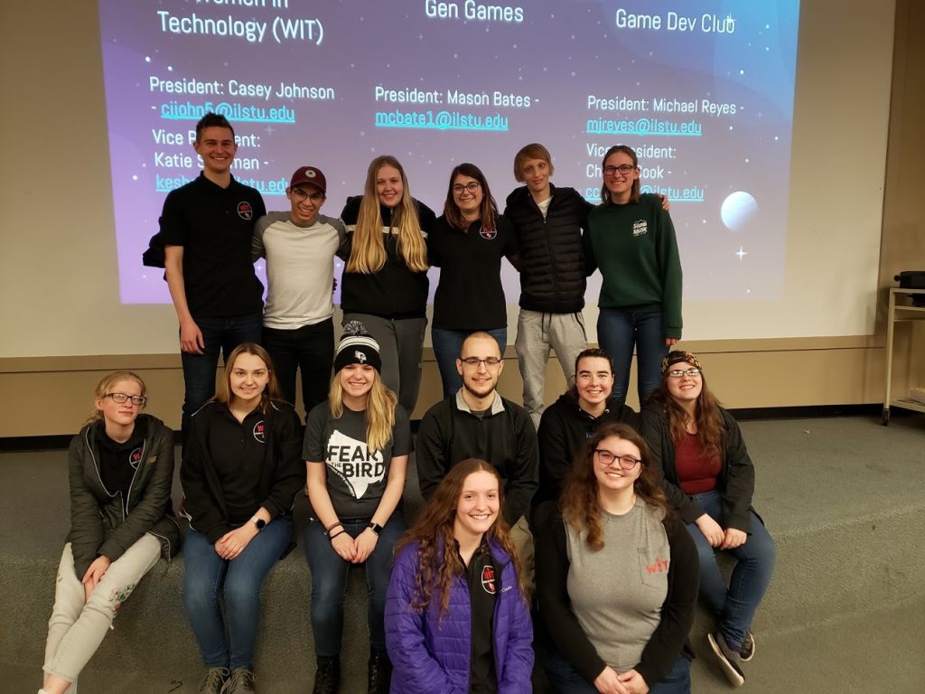 A group photo from a Women in Technology meeting
