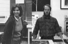 Mary Jane Parker and Richard Finch at Normal Editions in 1980