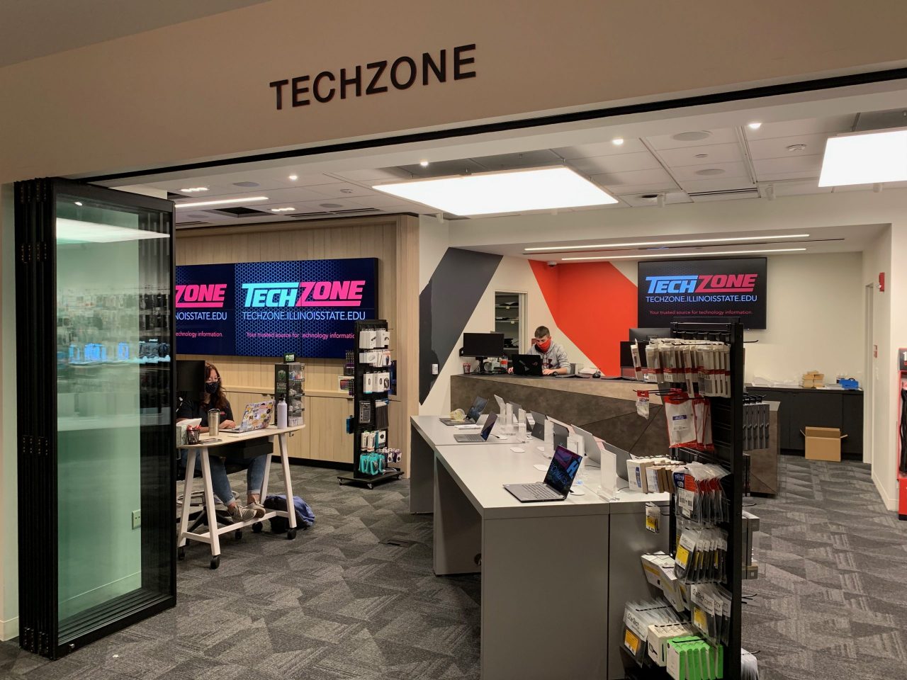 TechZone is in a new location on the first floor of the Bone Student Center