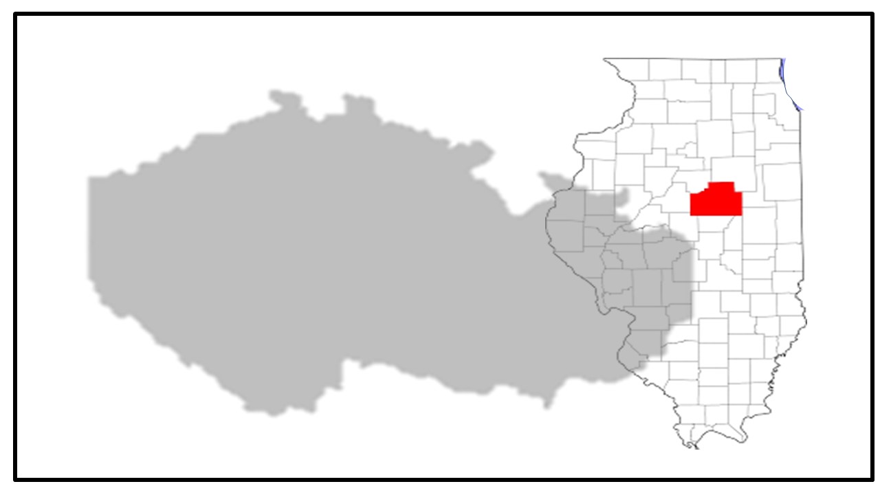 maps of Czech Republic and Illinois