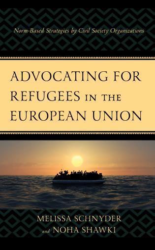 book cover with refugees on a boat 