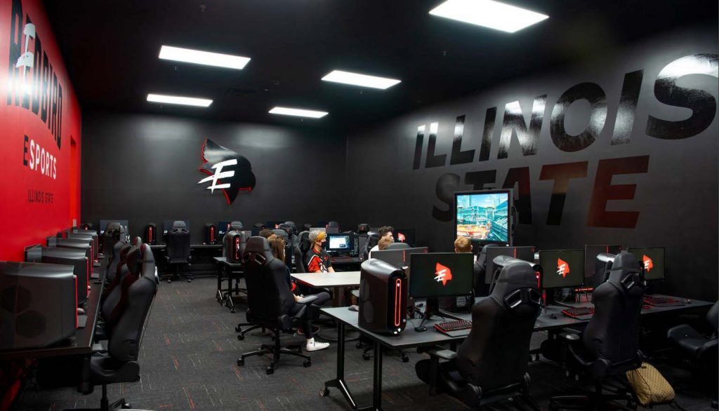 Design, Environmental Graphics (Bronze): “The Vault”—Illinois State University Esports Gaming Space designed by Evan Walles for the Redbird Esports program.