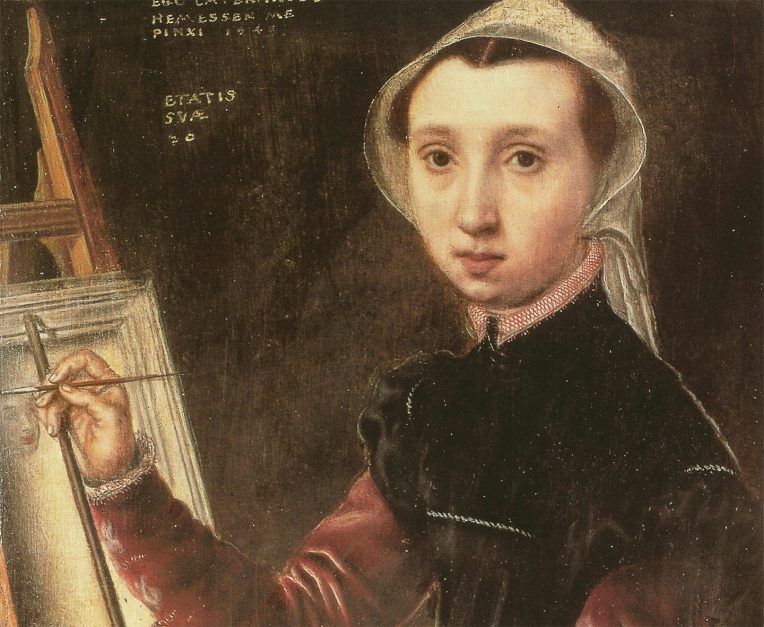 painting of woman at an easel