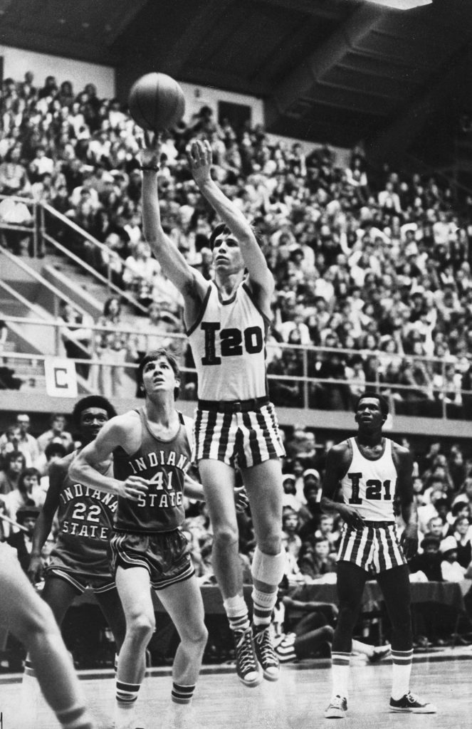 Doug Collins playing basketball in Horton Field House