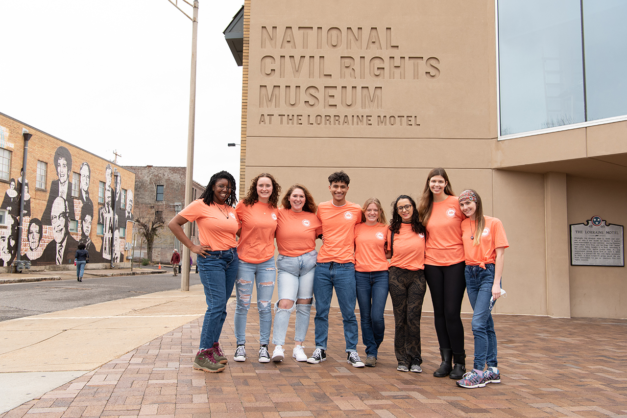 The students spent a morning touring the National Civil Rights Museum at the Lorraine Motel, the site of Martin Luther King Jr.’s assassination.