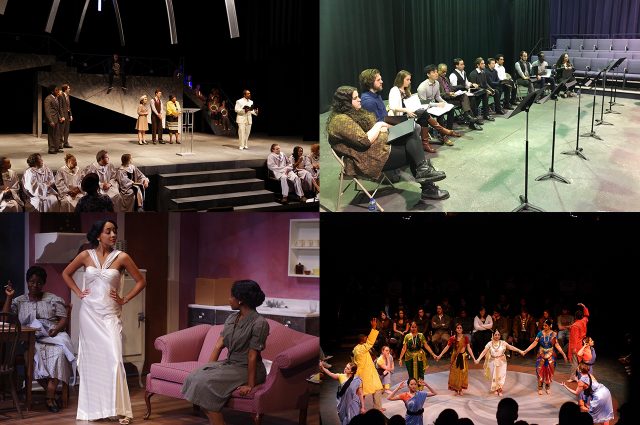 Collage image of four previous Crossroads sponsored productions.