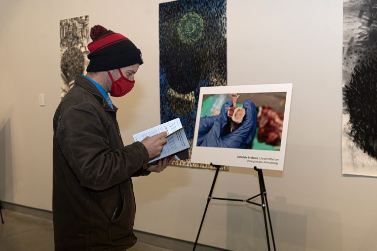 Person views work at Image of Research competition