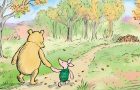 image of Winne-the-Pooh and piglet walking in the woods