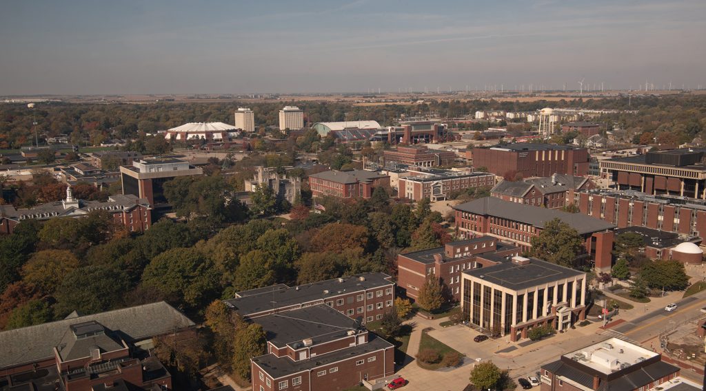 aerial photo of Illinois state University