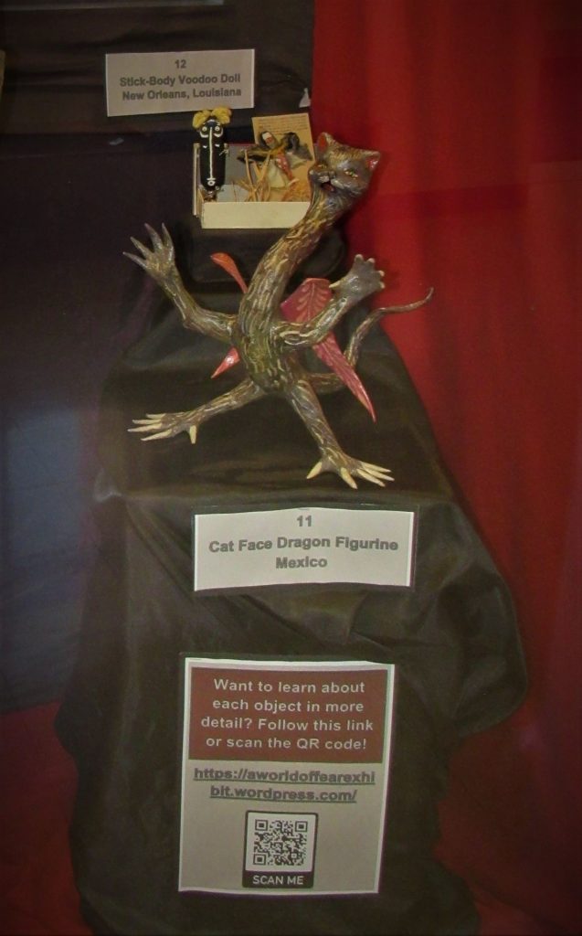 A cat face dragon figurine from Mexico