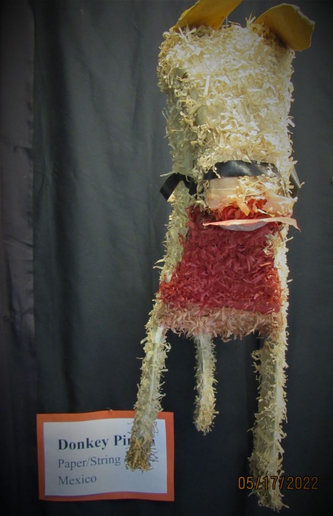 a donkey piñata from Mexico