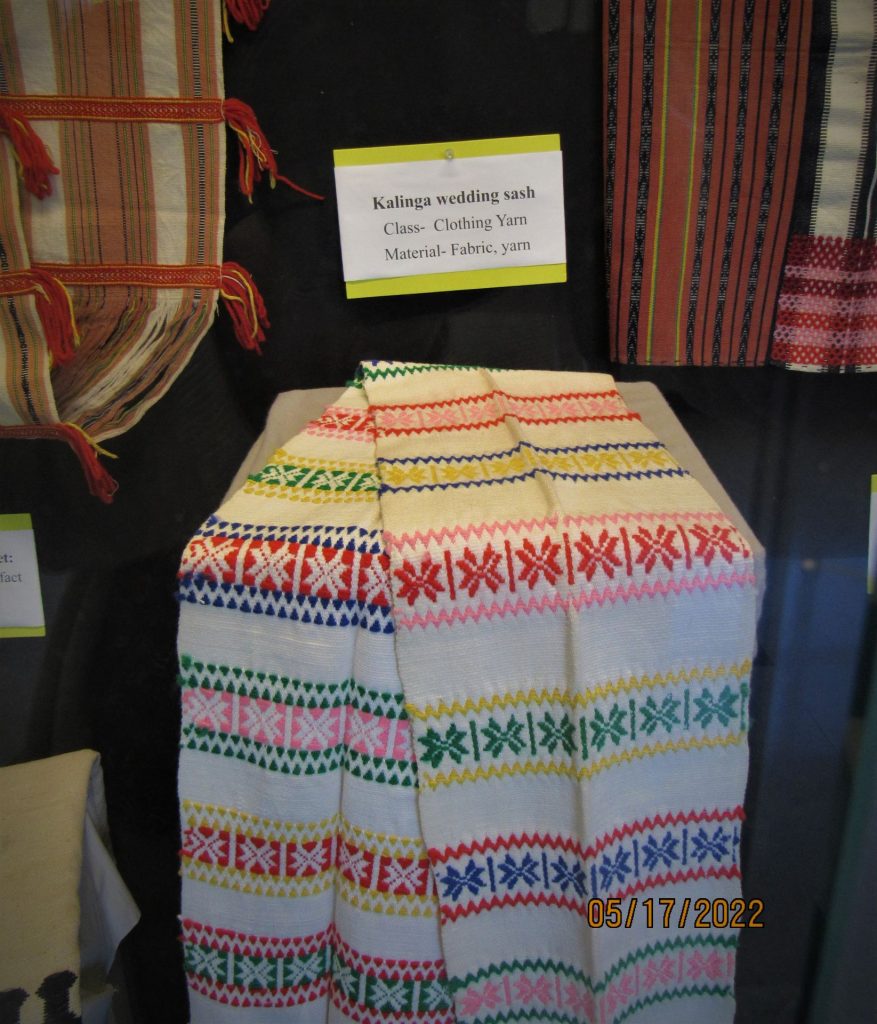 Filipino fabrics - a Kalinga wedding sash 