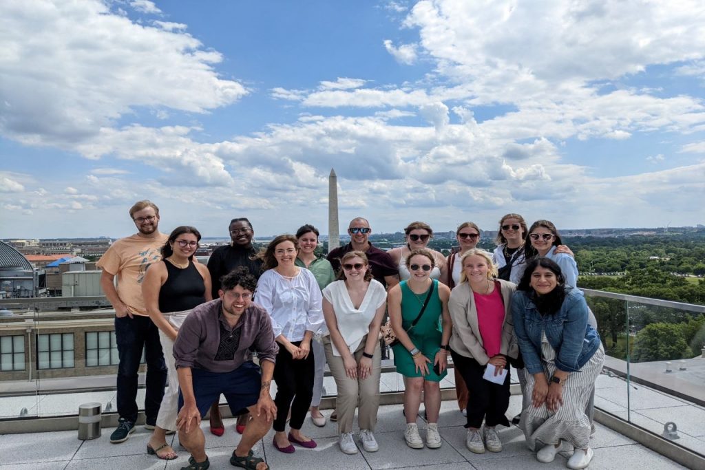 Students participating in the 2022 Washington, D.C., Civic Engagement Trip