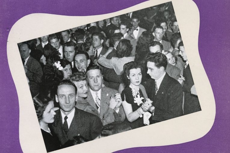 ISNU alumni dance at a reunion circa 1946