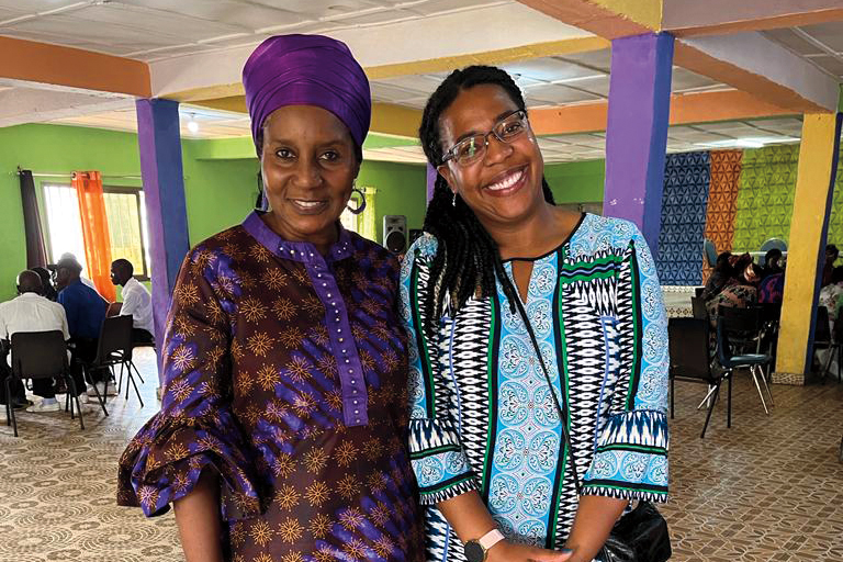 photo of alumni Rebecca Lynn and Dr. Aisha Fofana Ibrahim