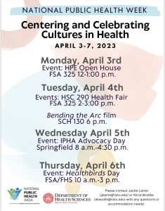 National Public Health Week Events