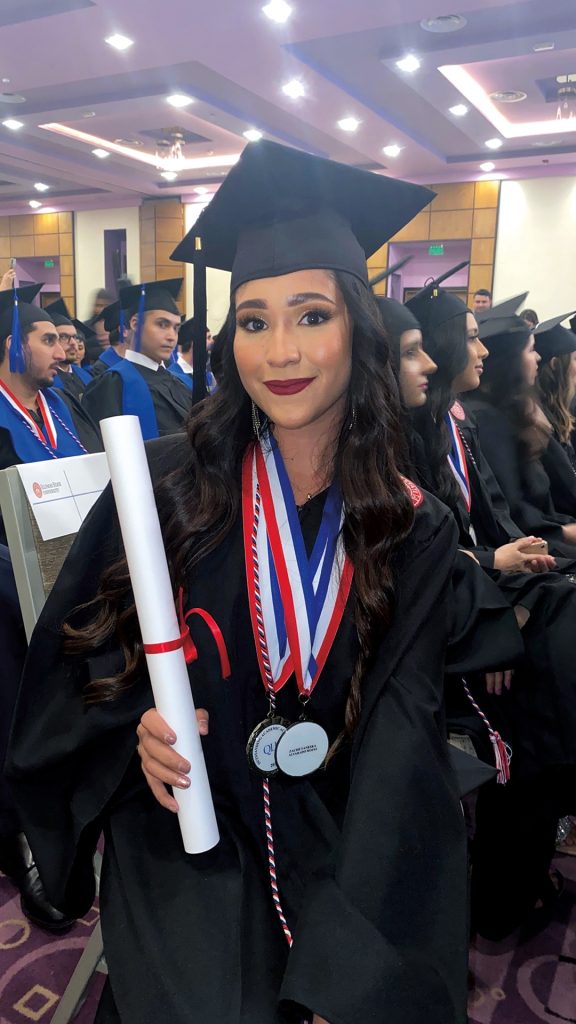 Zaché Alvarado at her graduation 