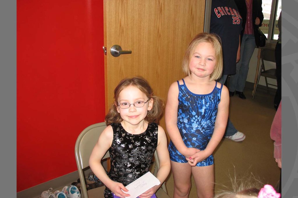 Human Development and Family Science students Molly Allen (left) and Emma Perino (right) met in kindergarten.