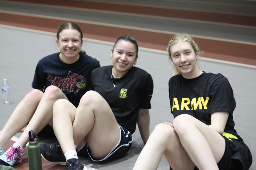 Three female cadets