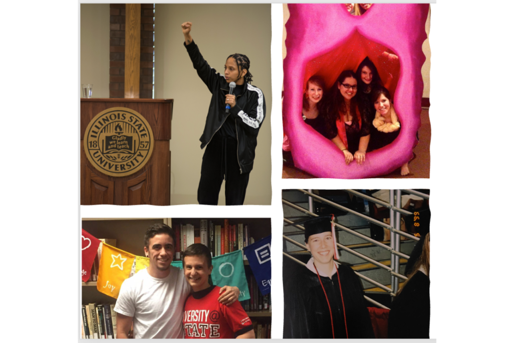 A collage of various WGSS events at ISU.