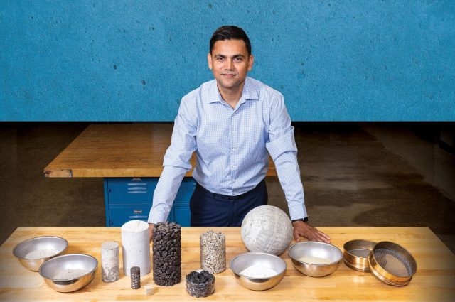 Dr. Pranshoo Solanki tests sustainable construction materials in order lessen construction's impact on the environment.