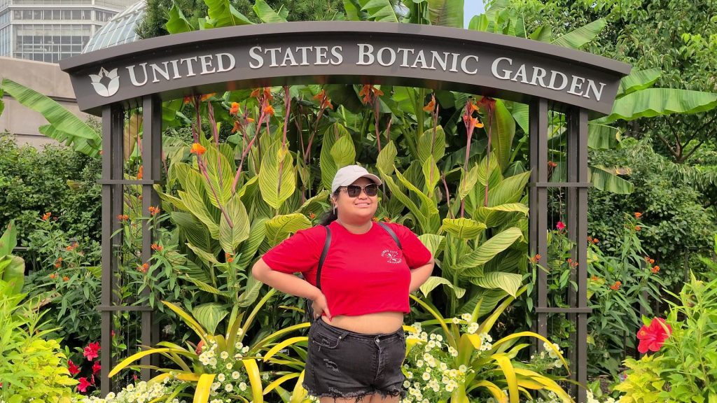 Alexandra Martil visits Botanic Garden in Washington D.C.