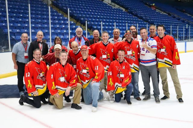 group photo of hockey players